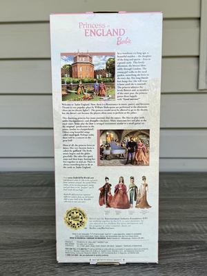 LOT 64H: NRFB Mattel Collector Edition Barbie Princess Dolls of the World: 2001 China (53368), 2002 South Africa (56218), 2003 England...