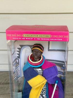 LOT 64H: NRFB Mattel Collector Edition Barbie Princess Dolls of the World: 2001 China (53368), 2002 South Africa (56218), 2003 England...
