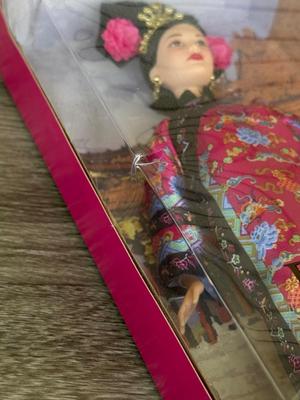 LOT 64H: NRFB Mattel Collector Edition Barbie Princess Dolls of the World: 2001 China (53368), 2002 South Africa (56218), 2003 England...