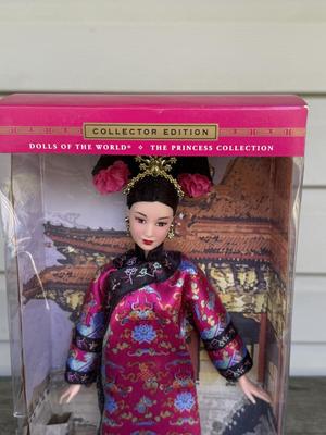 LOT 64H: NRFB Mattel Collector Edition Barbie Princess Dolls of the World: 2001 China (53368), 2002 South Africa (56218), 2003 England...