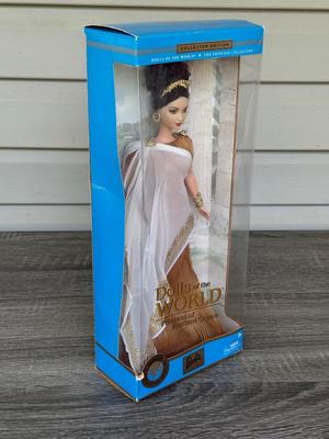 LOT 64H: NRFB Mattel Collector Edition Barbie Princess Dolls of the World: 2001 China (53368), 2002 South Africa (56218), 2003 England...