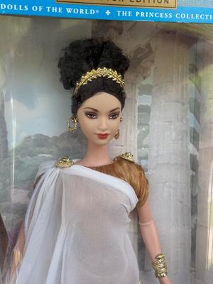LOT 64H: NRFB Mattel Collector Edition Barbie Princess Dolls of the World: 2001 China (53368), 2002 South Africa (56218), 2003 England...