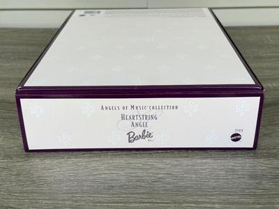 LOT 65H: NRFB Mattel Collector Edition Barbie Angels of Music Collection Dolls: 1997 Harpist Angel (18894) & 1998 Heartstring Angel...
