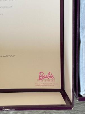 LOT 65H: NRFB Mattel Collector Edition Barbie Angels of Music Collection Dolls: 1997 Harpist Angel (18894) & 1998 Heartstring Angel...