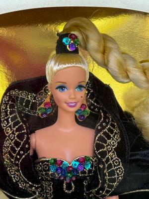 LOT 66H: NRFB Mattel Collector Edition Barbie Classique Collection Dolls: #4 1995 Midnight Gala Barbie by Abbe Littleton (12999) & #6...