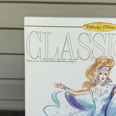 LOT 67H: NRFB Mattel Collector Edition Barbie Classique Collection Dolls: #5 1996 Starlight Dance Barbie by Cynthia Young (15461) &...