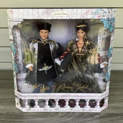 LOT 68H: NRFB Mattel Barbie & Ken Dolls: #1 Together Forever Collection 1997 Barbie & Ken as Romeo & Juliet (19364) & #1...