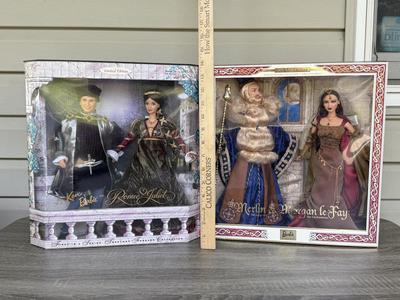 LOT 68H: NRFB Mattel Barbie & Ken Dolls: #1 Together Forever Collection 1997 Barbie & Ken as Romeo & Juliet (19364) & #1...