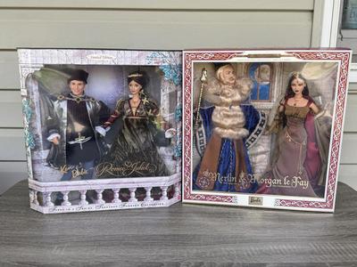 LOT 68H: NRFB Mattel Barbie & Ken Dolls: #1 Together Forever Collection 1997 Barbie & Ken as Romeo & Juliet (19364) & #1...