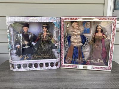 LOT 68H: NRFB Mattel Barbie & Ken Dolls: #1 Together Forever Collection 1997 Barbie & Ken as Romeo & Juliet (19364) & #1...