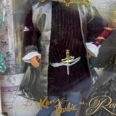 LOT 68H: NRFB Mattel Barbie & Ken Dolls: #1 Together Forever Collection 1997 Barbie & Ken as Romeo & Juliet (19364) & #1...