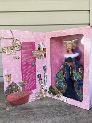 LOT 69H: NRFB Mattel Collector Edition Barbie Great Eras Collection Dolls: 1994 Medieval Lady (12791), 1995 Victorian Lady (14900) &...