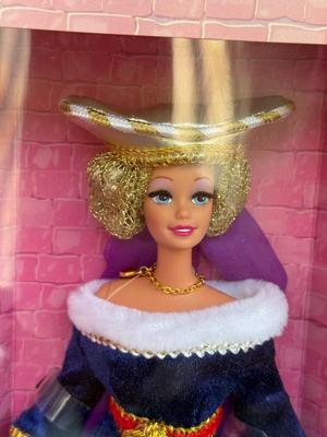 LOT 69H: NRFB Mattel Collector Edition Barbie Great Eras Collection Dolls: 1994 Medieval Lady (12791), 1995 Victorian Lady (14900) &...