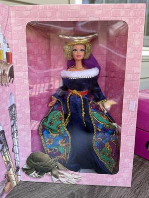 LOT 69H: NRFB Mattel Collector Edition Barbie Great Eras Collection Dolls: 1994 Medieval Lady (12791), 1995 Victorian Lady (14900) &...