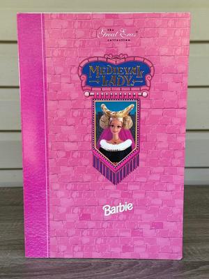 LOT 69H: NRFB Mattel Collector Edition Barbie Great Eras Collection Dolls: 1994 Medieval Lady (12791), 1995 Victorian Lady (14900) &...