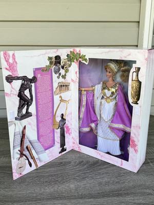 LOT 70H: NRFB Mattel Collector Edition Barbie Great Eras Collection Dolls: 1993 Egyptian Queen (11397), 1995 Grecian Goddess (15005)...