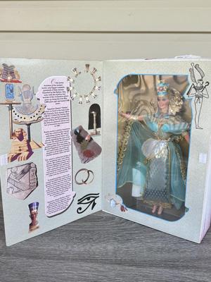 LOT 70H: NRFB Mattel Collector Edition Barbie Great Eras Collection Dolls: 1993 Egyptian Queen (11397), 1995 Grecian Goddess (15005)...