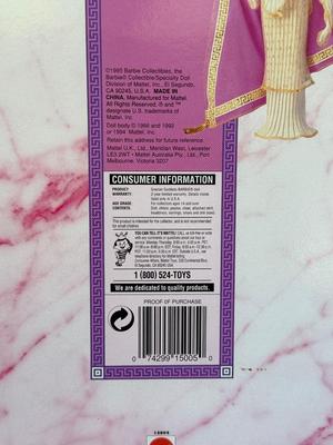 LOT 70H: NRFB Mattel Collector Edition Barbie Great Eras Collection Dolls: 1993 Egyptian Queen (11397), 1995 Grecian Goddess (15005)...