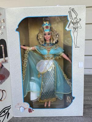 LOT 70H: NRFB Mattel Collector Edition Barbie Great Eras Collection Dolls: 1993 Egyptian Queen (11397), 1995 Grecian Goddess (15005)...