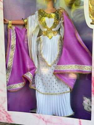 LOT 70H: NRFB Mattel Collector Edition Barbie Great Eras Collection Dolls: 1993 Egyptian Queen (11397), 1995 Grecian Goddess (15005)...