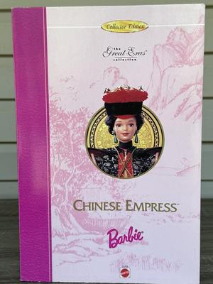 LOT 70H: NRFB Mattel Collector Edition Barbie Great Eras Collection Dolls: 1993 Egyptian Queen (11397), 1995 Grecian Goddess (15005)...