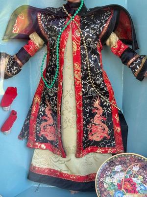 LOT 70H: NRFB Mattel Collector Edition Barbie Great Eras Collection Dolls: 1993 Egyptian Queen (11397), 1995 Grecian Goddess (15005)...