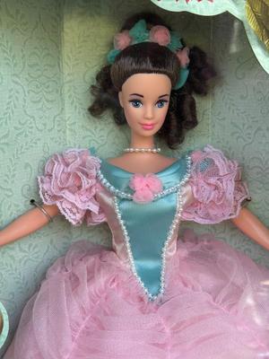 LOT 71H: NRFB Mattel Collector Edition Barbie Great Eras Collection Dolls: 1993 1850's Southern Belle (11475), 1993 Gibson Girl...