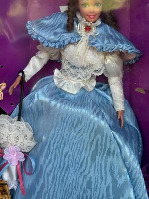 LOT 71H: NRFB Mattel Collector Edition Barbie Great Eras Collection Dolls: 1993 1850's Southern Belle (11475), 1993 Gibson Girl...