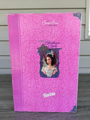 LOT 71H: NRFB Mattel Collector Edition Barbie Great Eras Collection Dolls: 1993 1850's Southern Belle (11475), 1993 Gibson Girl...