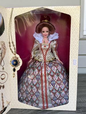 LOT 71H: NRFB Mattel Collector Edition Barbie Great Eras Collection Dolls: 1993 1850's Southern Belle (11475), 1993 Gibson Girl...