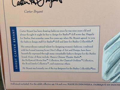 LOT 72P: NRFB Mattel Collector Edition Barbie Grand Entrance Dolls: 2000 #1 by Carter Bryant (28533) & 2001 #2 by Sharon Zuckerman...