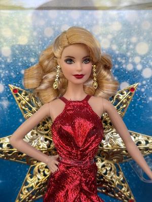 LOT 73P: NRFB Mattel Barbie Collector 2017 Holiday Barbies (DYX39 & DYX41) & Barbie Signature 30th Anniversary 2018 Holiday...