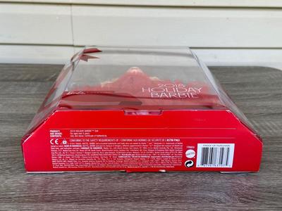 LOT 73P: NRFB Mattel Barbie Collector 2017 Holiday Barbies (DYX39 & DYX41) & Barbie Signature 30th Anniversary 2018 Holiday...