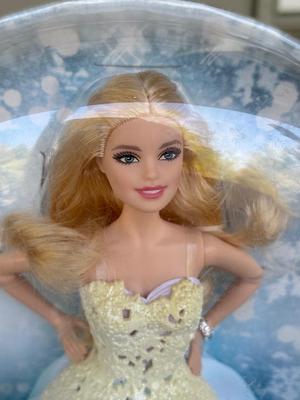 LOT 74P: NRFB Mattel Barbie Collector Holiday Barbie Dolls: 2014 (BDH13), 2015 (CHR76) & The Peace Hope Love Collection 2016 (DGX98)