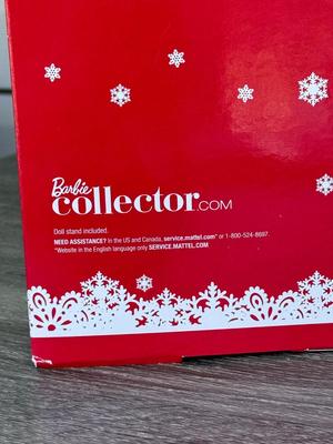 LOT 76P: NRFB Mattel Barbie Collector Holiday Barbies: 2010 (R4545), 2011 (T7914), 2012 (W3465) & 2013 (X8271)