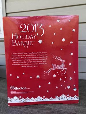 LOT 76P: NRFB Mattel Barbie Collector Holiday Barbies: 2010 (R4545), 2011 (T7914), 2012 (W3465) & 2013 (X8271)