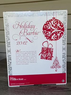 LOT 76P: NRFB Mattel Barbie Collector Holiday Barbies: 2010 (R4545), 2011 (T7914), 2012 (W3465) & 2013 (X8271)