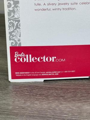 LOT 76P: NRFB Mattel Barbie Collector Holiday Barbies: 2010 (R4545), 2011 (T7914), 2012 (W3465) & 2013 (X8271)