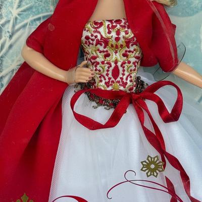 LOT 76P: NRFB Mattel Barbie Collector Holiday Barbies: 2010 (R4545), 2011 (T7914), 2012 (W3465) & 2013 (X8271)