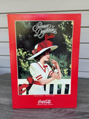 LOT 77P: NRFB Mattel Barbie Dolls: 1998 Sealed 2nd Edition Barbie Collector Club Cafe Society Barbie (18892) & Collector Edition...