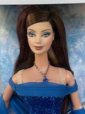 LOT 78P: NRFB Mattel Barbie: 2002 Collector Edition Birthstone September Sapphire (C5327), 2003 Ltd Edition Heather Fonseca Designer...