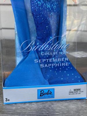 LOT 78P: NRFB Mattel Barbie: 2002 Collector Edition Birthstone September Sapphire (C5327), 2003 Ltd Edition Heather Fonseca Designer...