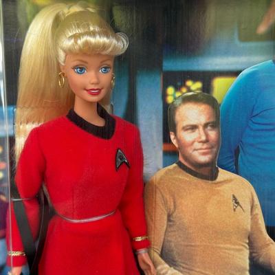 LOT 79P: NRFB Barbie & Ken Collector Edition Giftsets: 1996 Star Trek 30th Anniversary (15006) & 1998 as Mulder & Scully from...