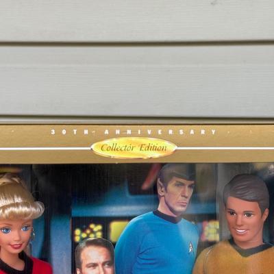 LOT 79P: NRFB Barbie & Ken Collector Edition Giftsets: 1996 Star Trek 30th Anniversary (15006) & 1998 as Mulder & Scully from...