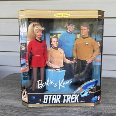 LOT 79P: NRFB Barbie & Ken Collector Edition Giftsets: 1996 Star Trek 30th Anniversary (15006) & 1998 as Mulder & Scully from...