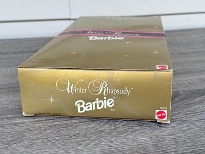 LOT 80P: NRFB late 1990s Mattel Avon Exclusive Special Edition Barbie Dolls: Winter Rhapsody (16353), Winter Splendor (19357) &...