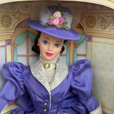 LOT 80P: NRFB late 1990s Mattel Avon Exclusive Special Edition Barbie Dolls: Winter Rhapsody (16353), Winter Splendor (19357) &...