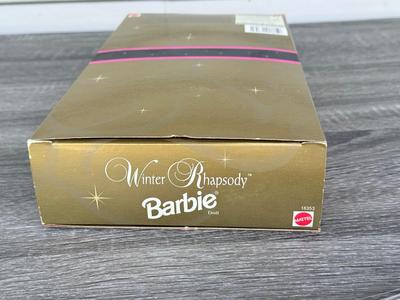 LOT 80P: NRFB late 1990s Mattel Avon Exclusive Special Edition Barbie Dolls: Winter Rhapsody (16353), Winter Splendor (19357) &...