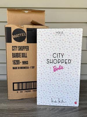LOT 124P: NRFB Mattel Barbie Dolls: 1996 Ltd Edition Macy's City Shopper Barbie designed by Nicole Miller (16289) & Special...