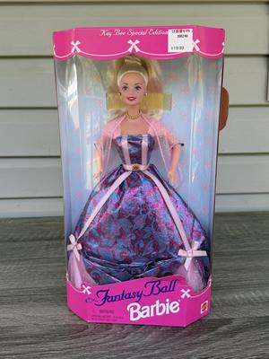 LOT 125P: NRFB 1997 Special Edition Barbie Dolls: Sparkle Beauty (17251), Evening Elegance Series Evening Enchantment (19783), Charity...